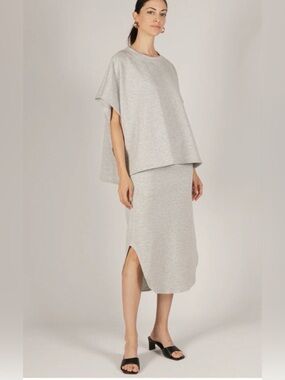 p cill Diana Midi Skirt Butter Modal- Capsule Everyday Piece sz Large